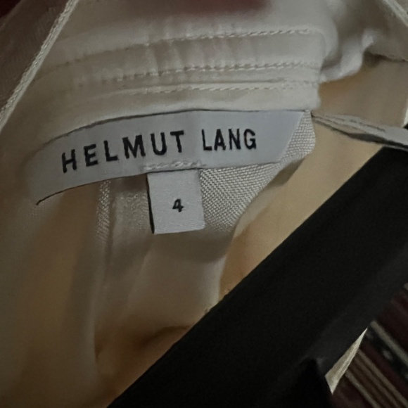 Helmet Lang Cream Silk Shorts - Picture 6 of 8